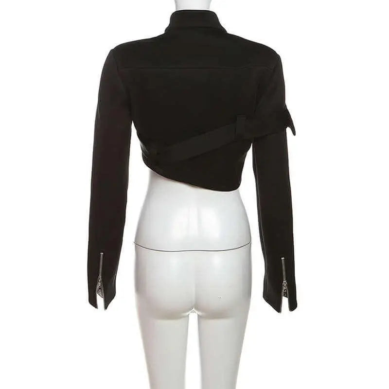 Irregular Fashionable Turtleneck Coat - Sleek Design & Comfort fit - QVA COUTURE