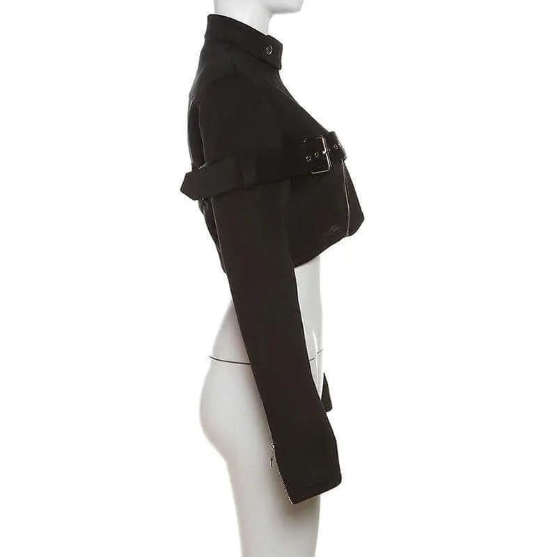 Irregular Fashionable Turtleneck Coat - Sleek Design & Comfort fit - QVA COUTURE