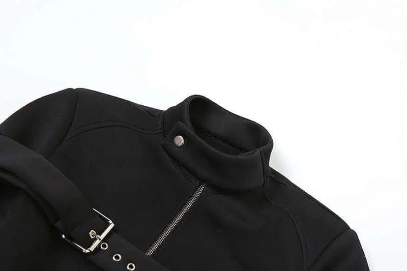 Irregular Fashionable Turtleneck Coat - Sleek Design & Comfort fit - QVA COUTURE