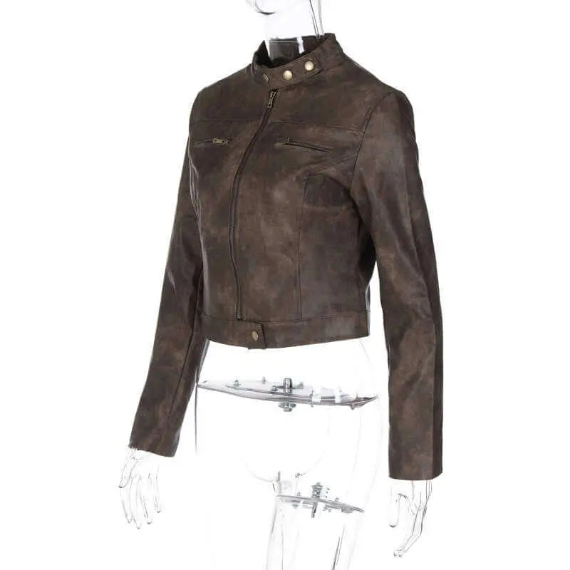 Retro Short Jacket for Women. Fashionable Y2k Style - QVA COUTURE