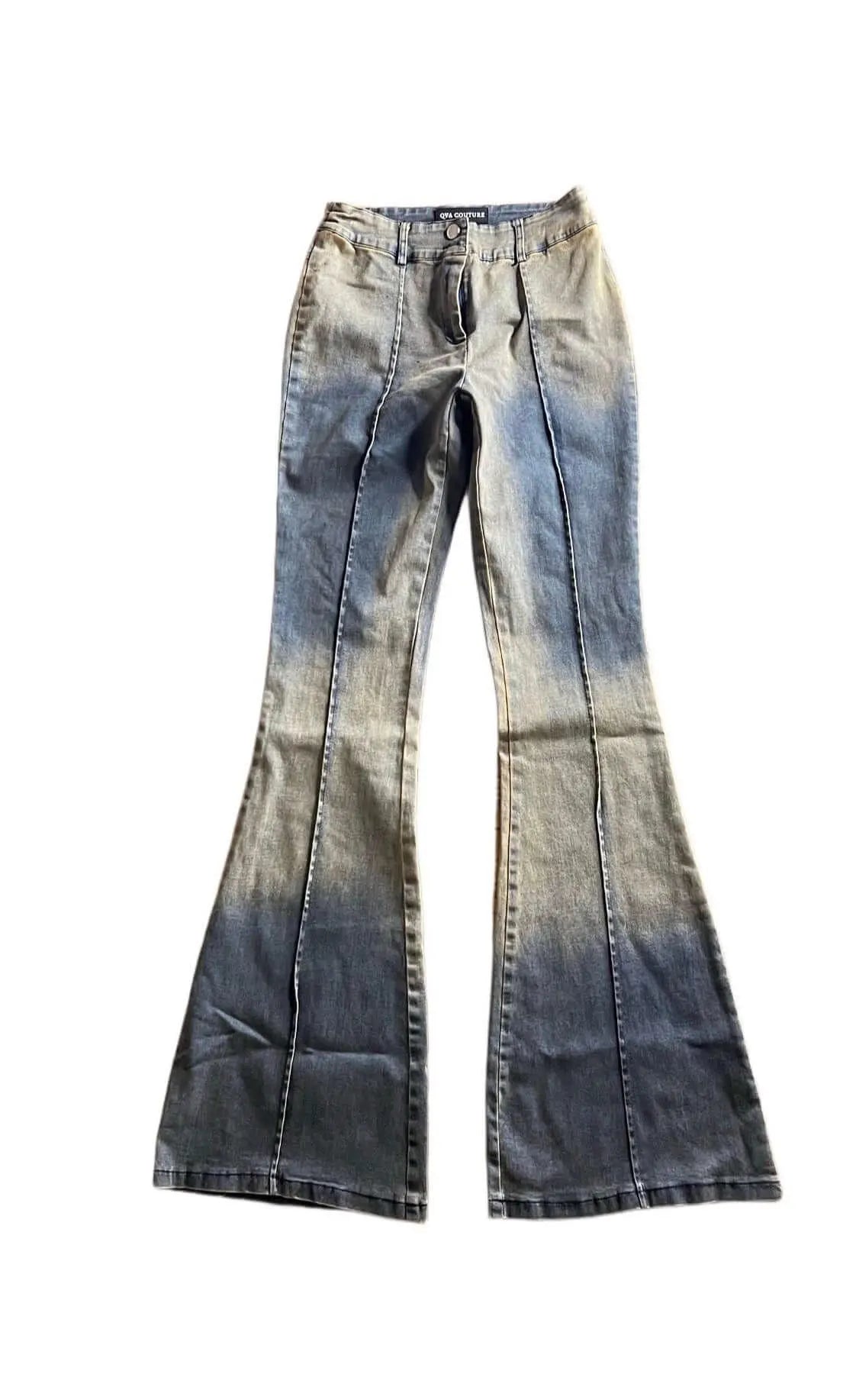 90s Med Wash Denim Pants - QVA COUTURE