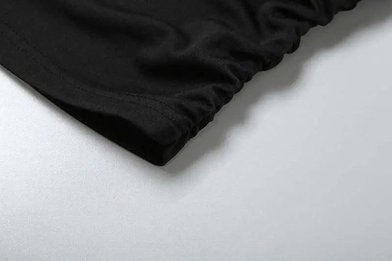 Contrast Color Top Backless Slim Fit - QVA COUTURE