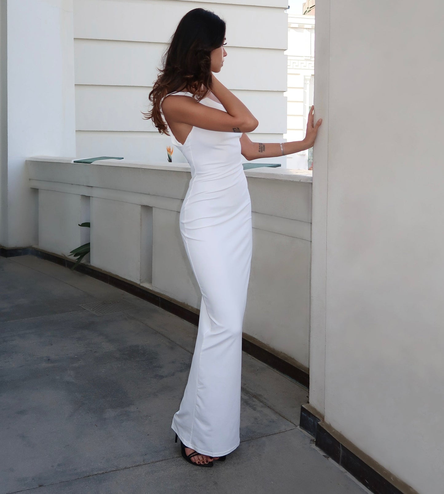 Ivory Muse | One-Shoulder Luxe Gown QVA