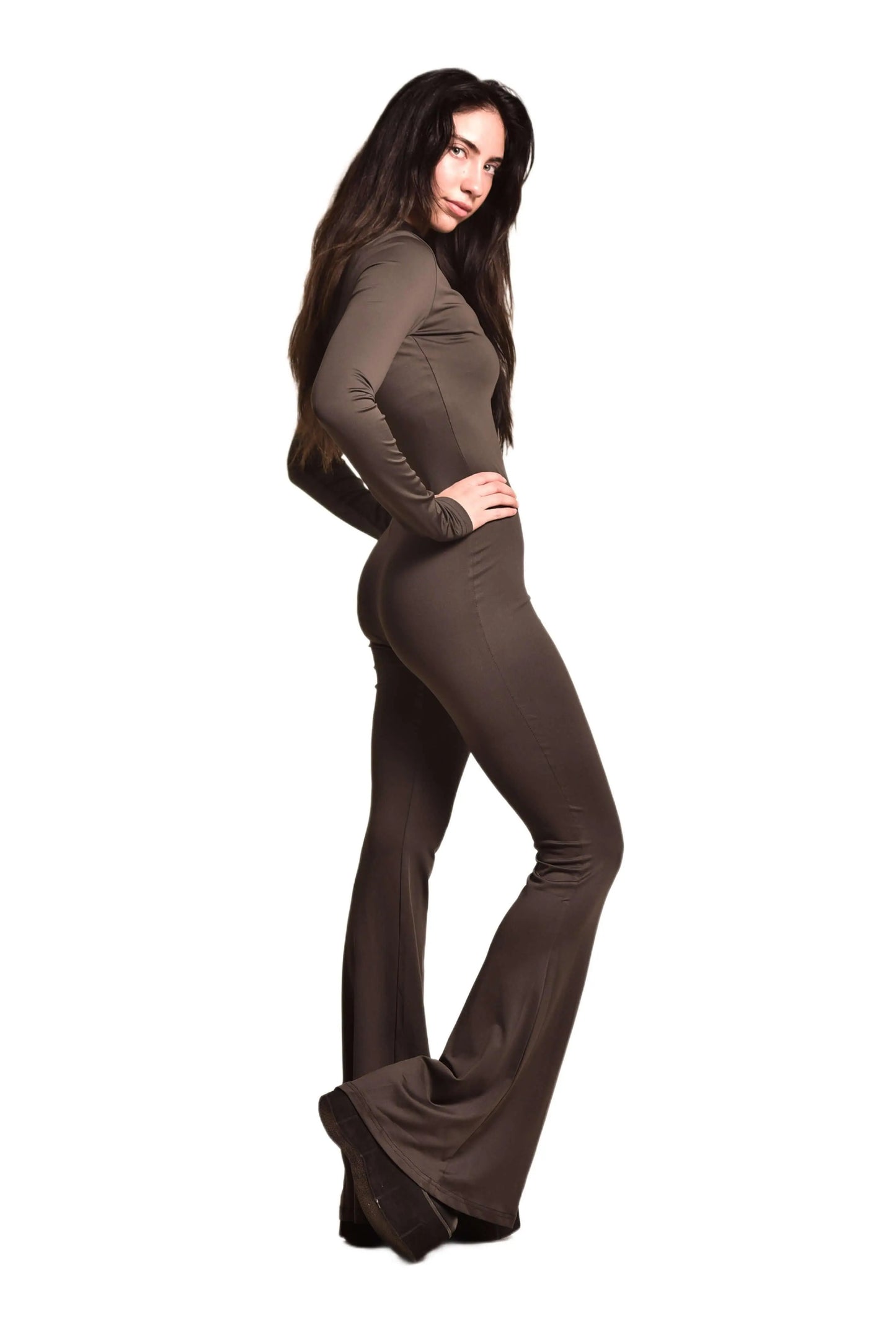 Jumpsuit Sports Workout Gray Pants - QVA COUTURE