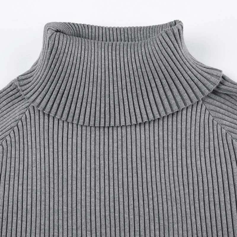Off-shoulder Slim Fit Sweater. Trendsetting Style - QVA COUTURE