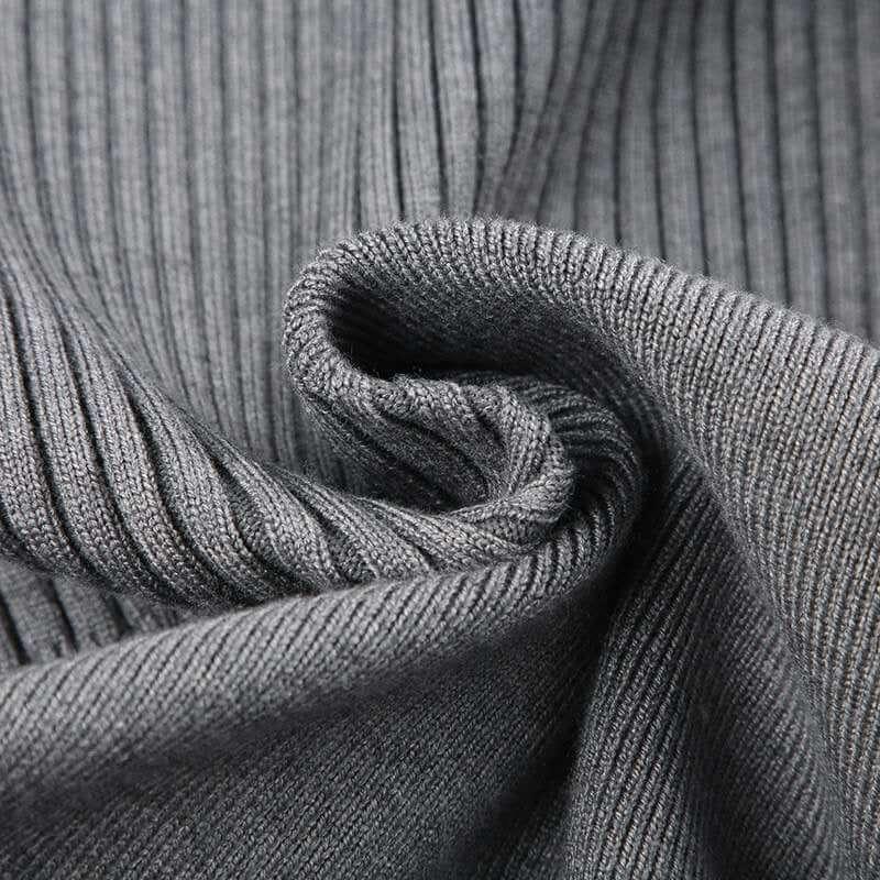 Off-shoulder Slim Fit Sweater. Trendsetting Style - QVA COUTURE