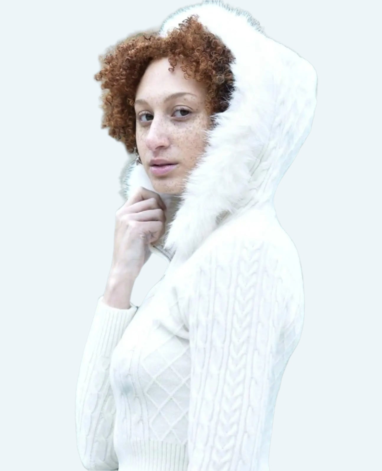 Winter Cardigan Short Sweater. Trending Solid Color Coat - QVA COUTURE