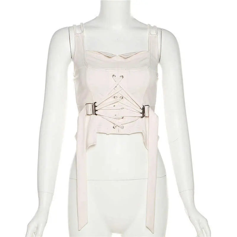 Women’s Slim-Fit Tank Top | Fashion Suspenders Backless - QVA COUTURE
