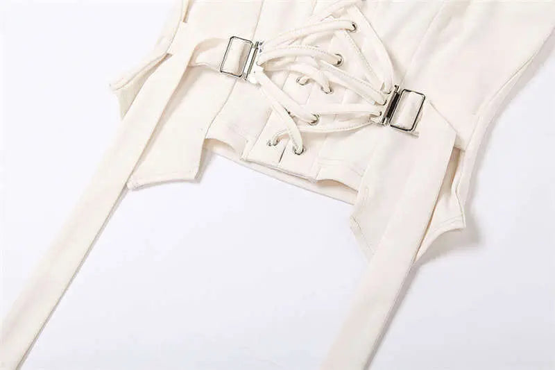 Women’s Slim-Fit Tank Top | Fashion Suspenders Backless - QVA COUTURE