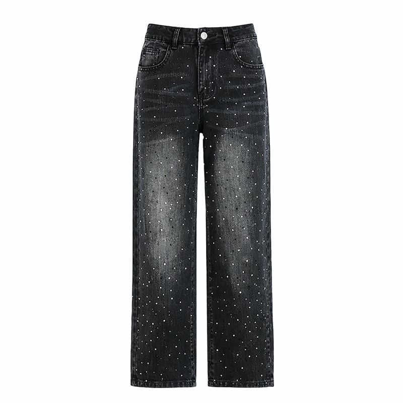 Washed Gradient Color Straight-leg pants