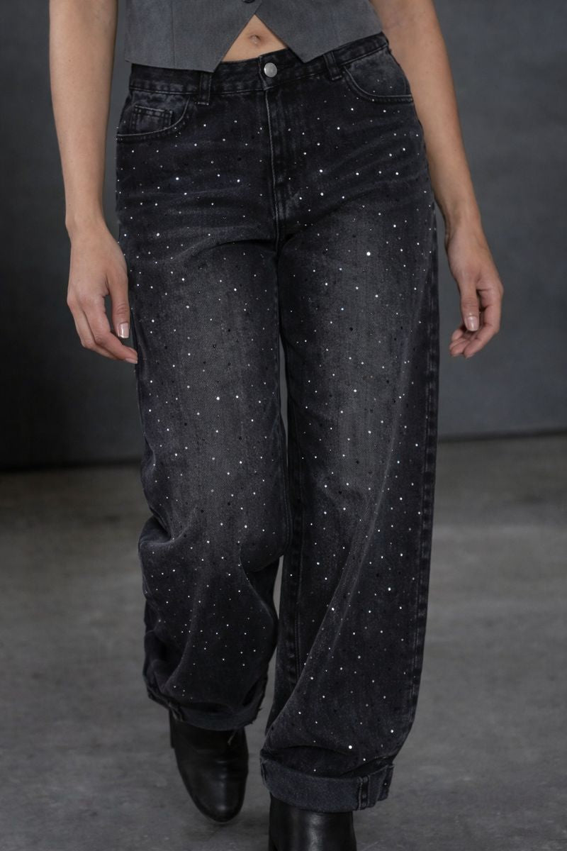 Washed Gradient Color Straight-leg pants