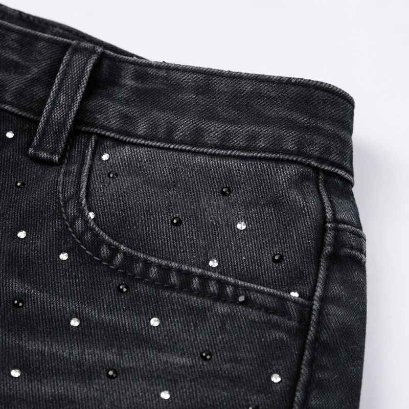 Washed Gradient Color Straight-leg pants