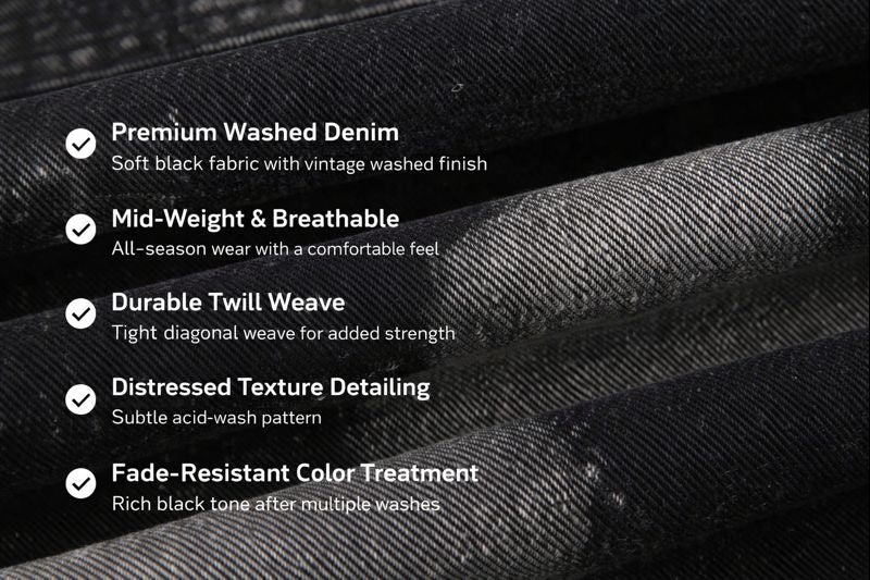 Denim Straight Pants - Urban Tie-Dyed Streetwear