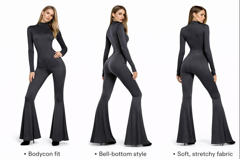 Jumpsuit Sports Workout Gray Pants QVA